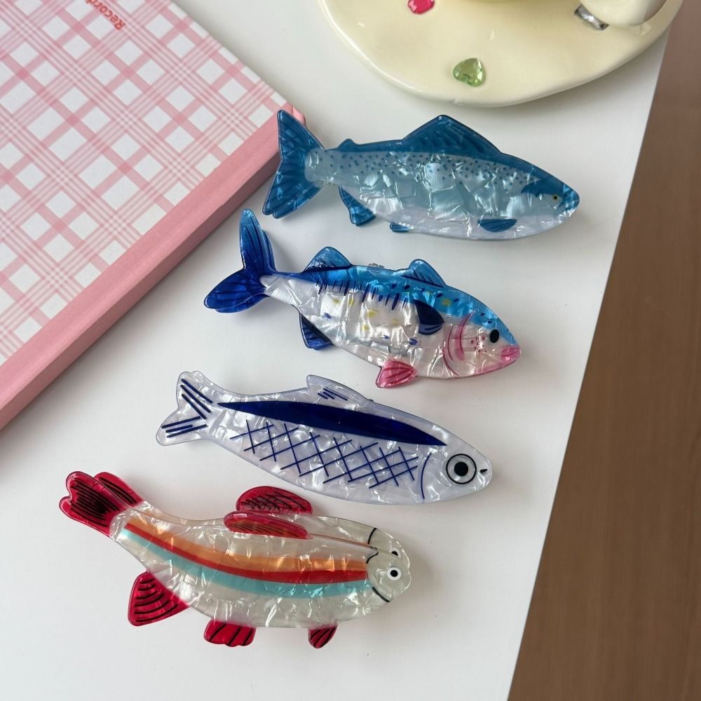 Korean Lifestyle & Kids Boutique - ヘアピン 海洋動物 ヘアクリップ PVC ツナ 魚類